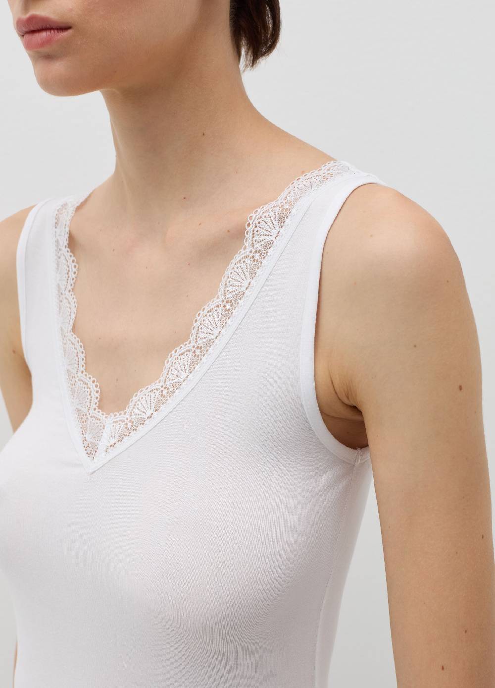 OVS Canotta in viscosa stretch con pizzo In Linea