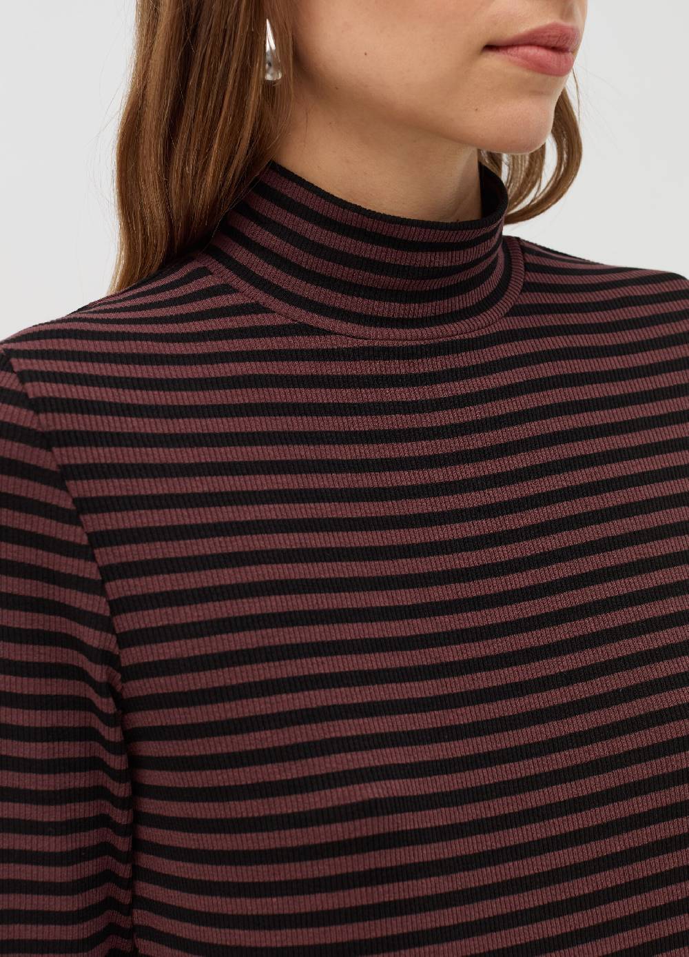 OVS T-shirt a righe mock neck Vendita
