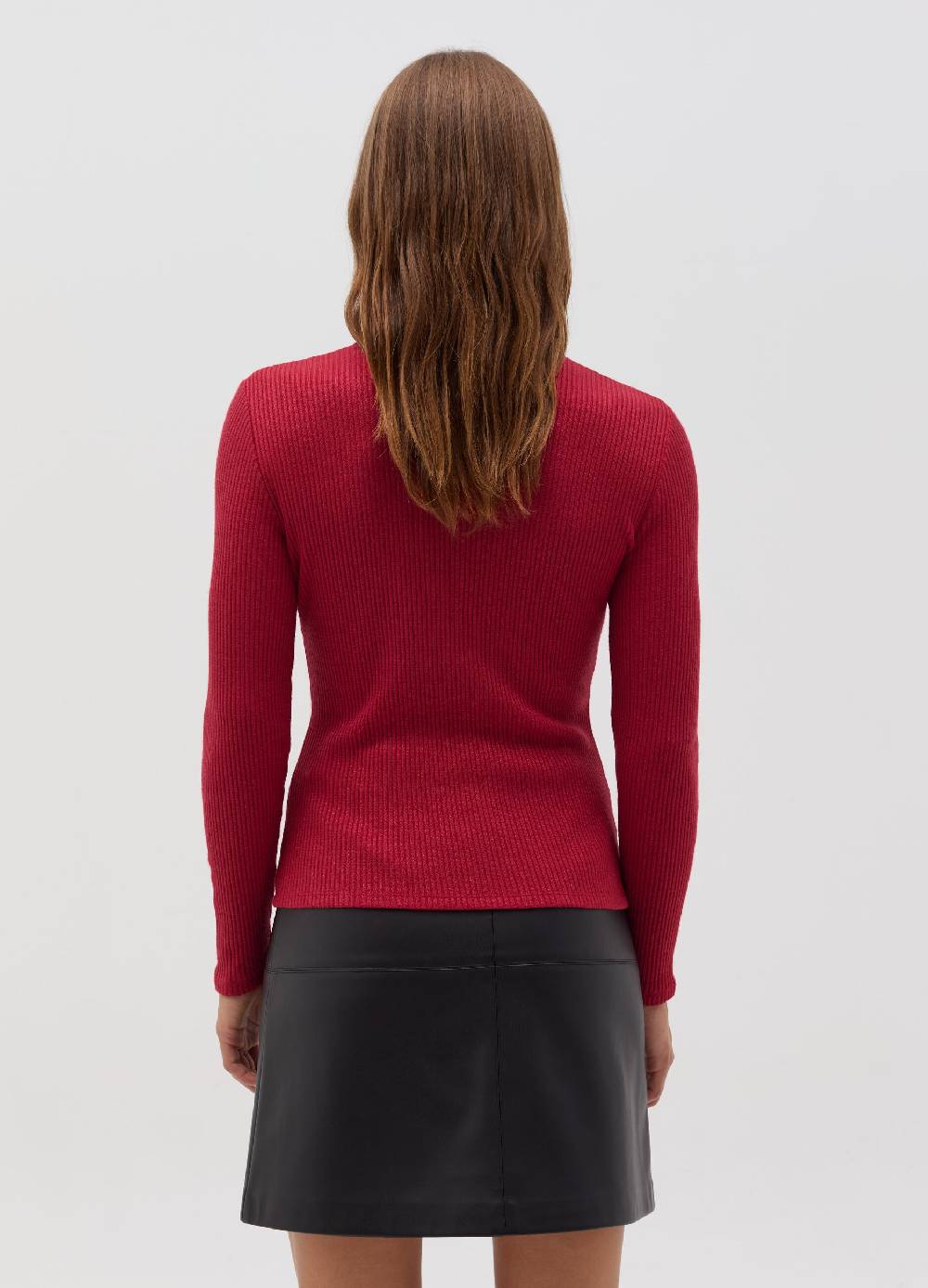 OVS T-shirt in lurex a maniche lunghe con collo alto Fino Al -60%