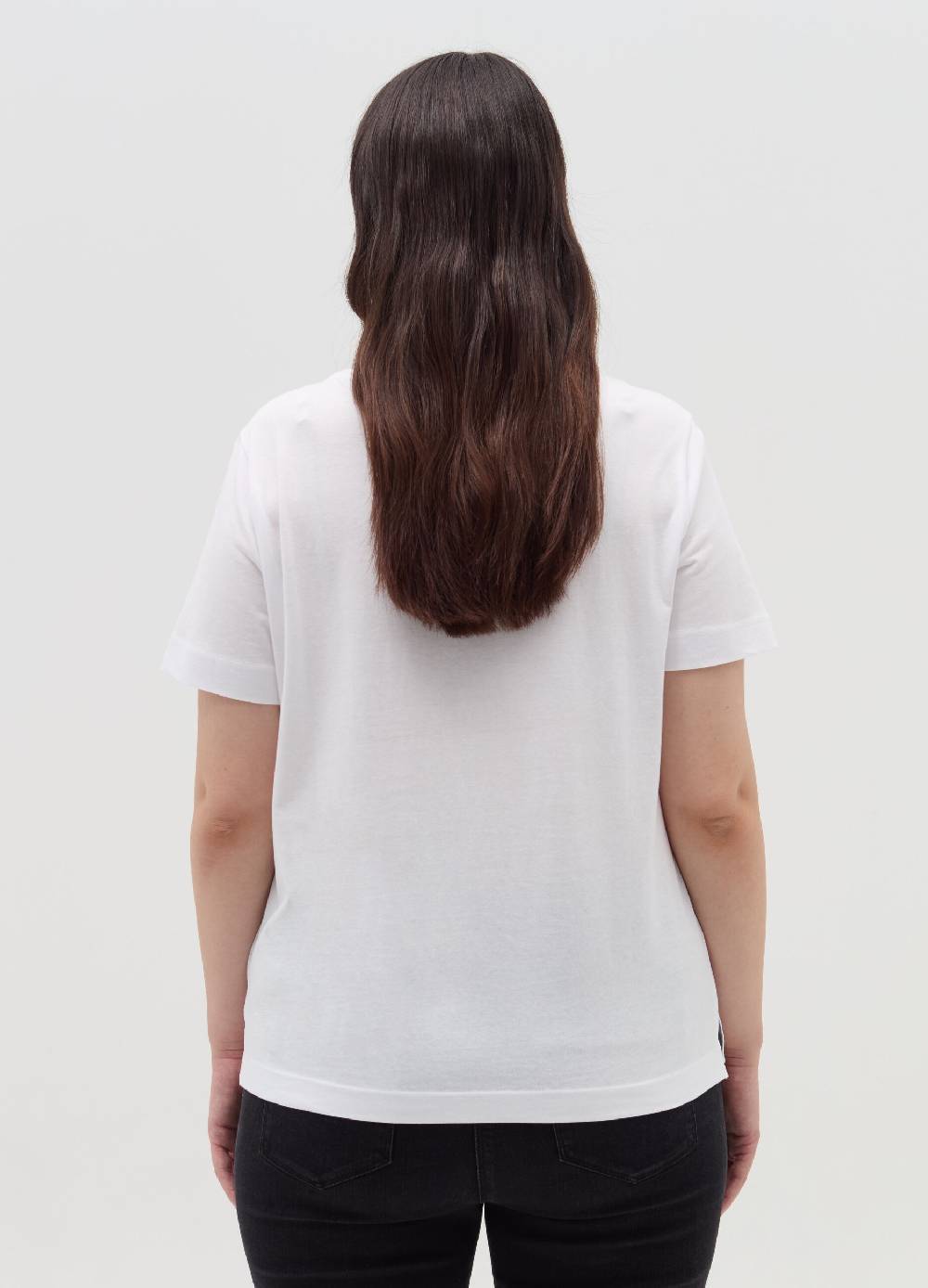 MYA T-shirt in cotone con stampa Curvy Novità