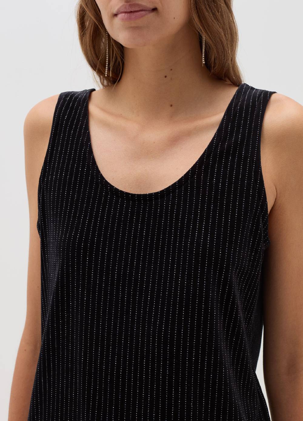 OVS Tank top in velluto con fil coupe in lurex Economico
