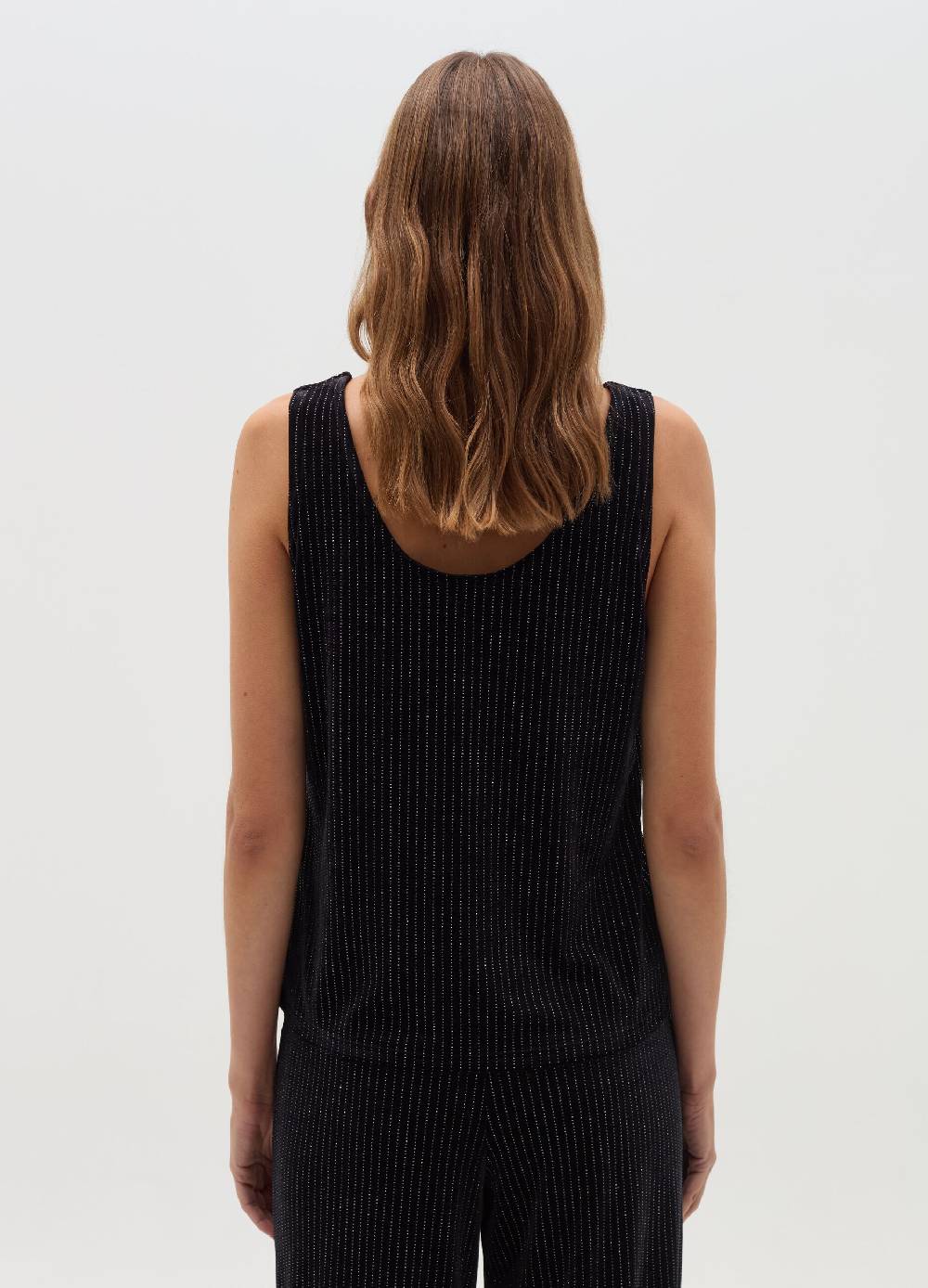 OVS Tank top in velluto con fil coupe in lurex Economico