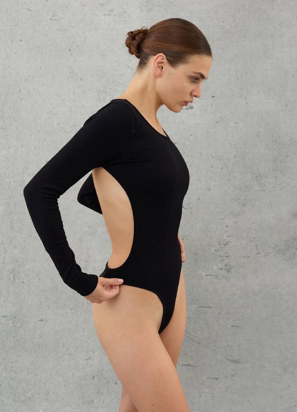 UTOPJA Bodysuit Cut Out Black Vendita Calda