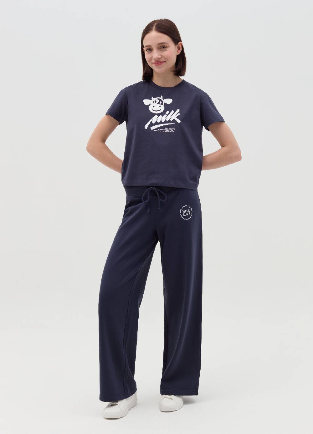 MILK+HERO T-shirt in cotone con stampa Qualità