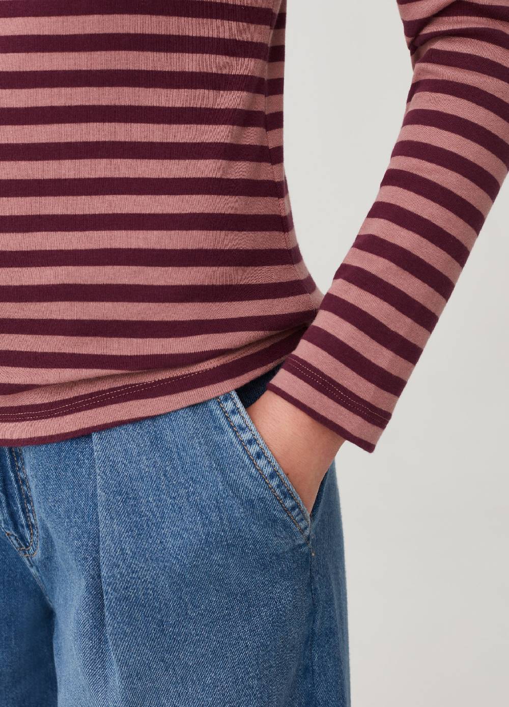 OVS T-shirt a righe con collo alto Online