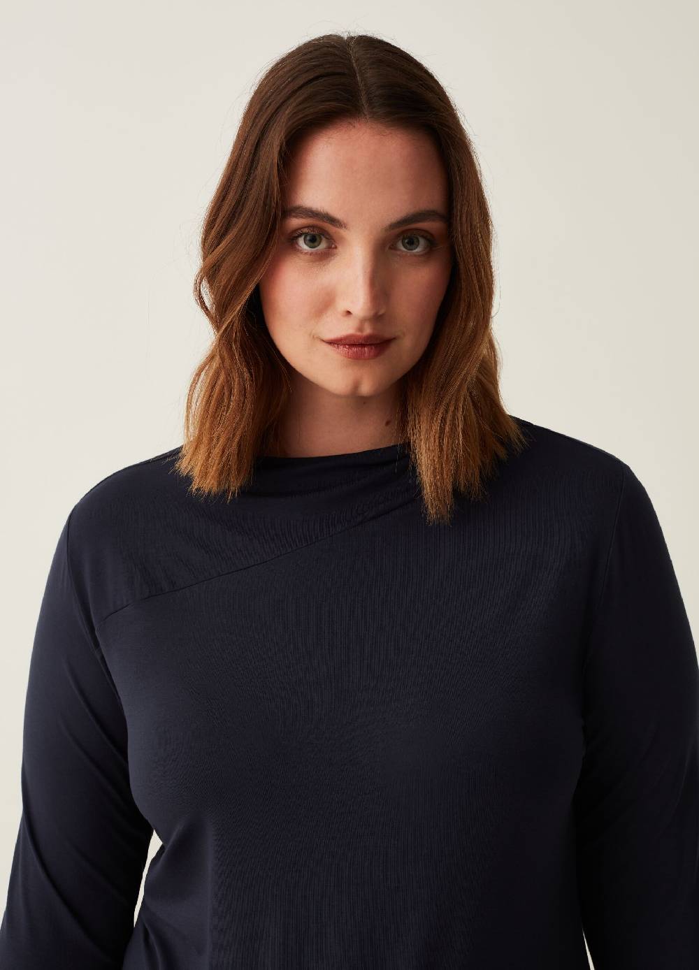MYA T-shirt in viscosa stretch Curvy Outlet