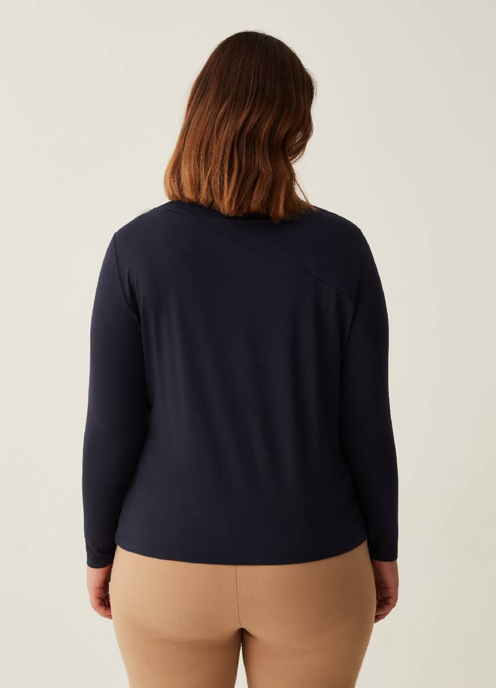 MYA T-shirt in viscosa stretch Curvy Outlet
