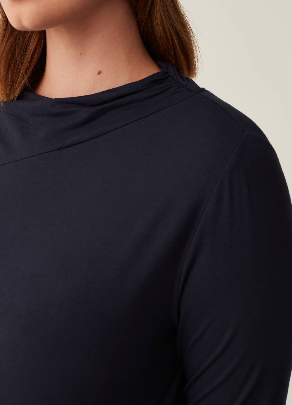 MYA T-shirt in viscosa stretch Curvy Outlet