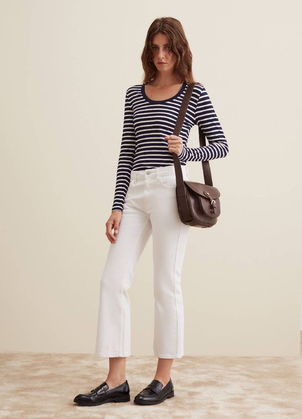 PIOMBO T-shirt a righe con maniche lunghe In Linea