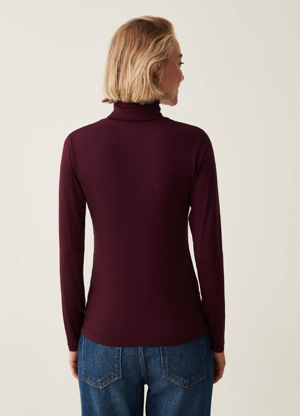 OVS T-shirt a collo alto con maniche lunghe Offerta