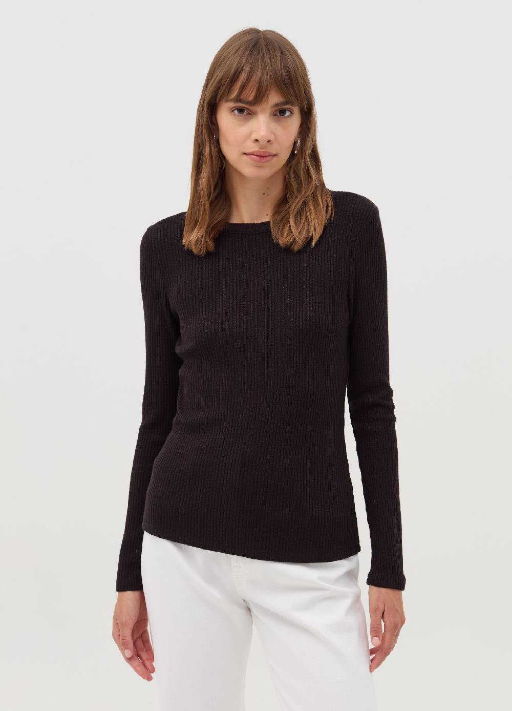OVS T-shirt girocollo a coste piatte in lurex Online