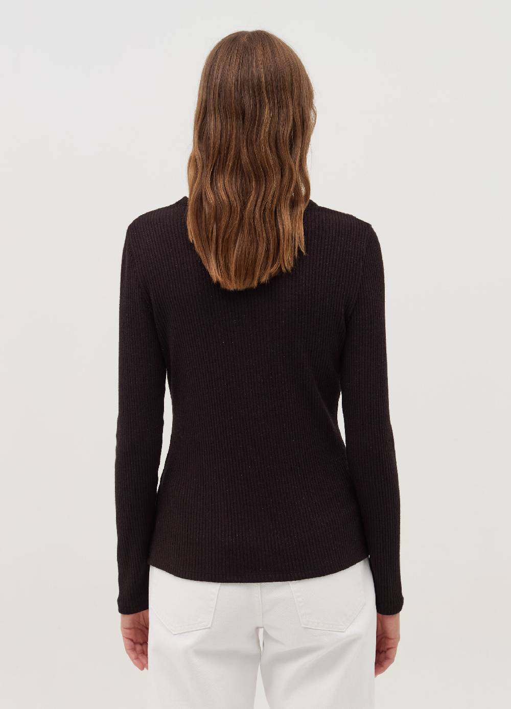 OVS T-shirt girocollo a coste piatte in lurex Online