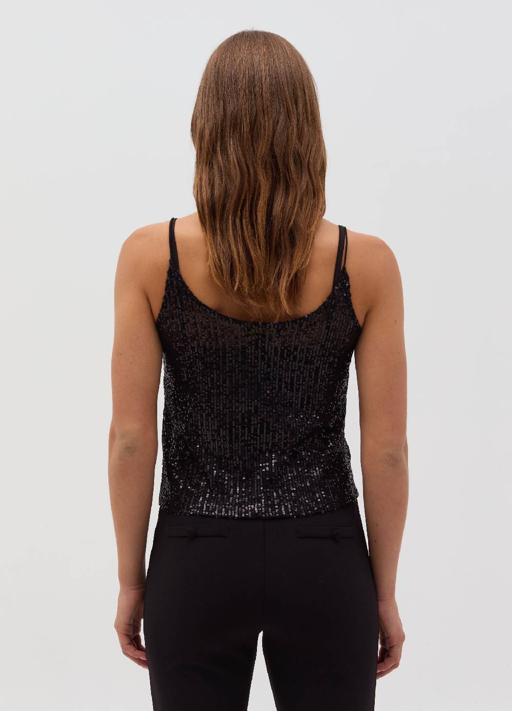 OVS Top con paillettes all-over Nuova