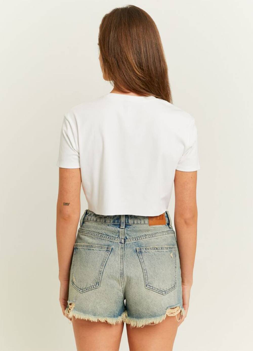 TALLY WEIJL T-shirt crop con stampa "Limitless 84" 2025