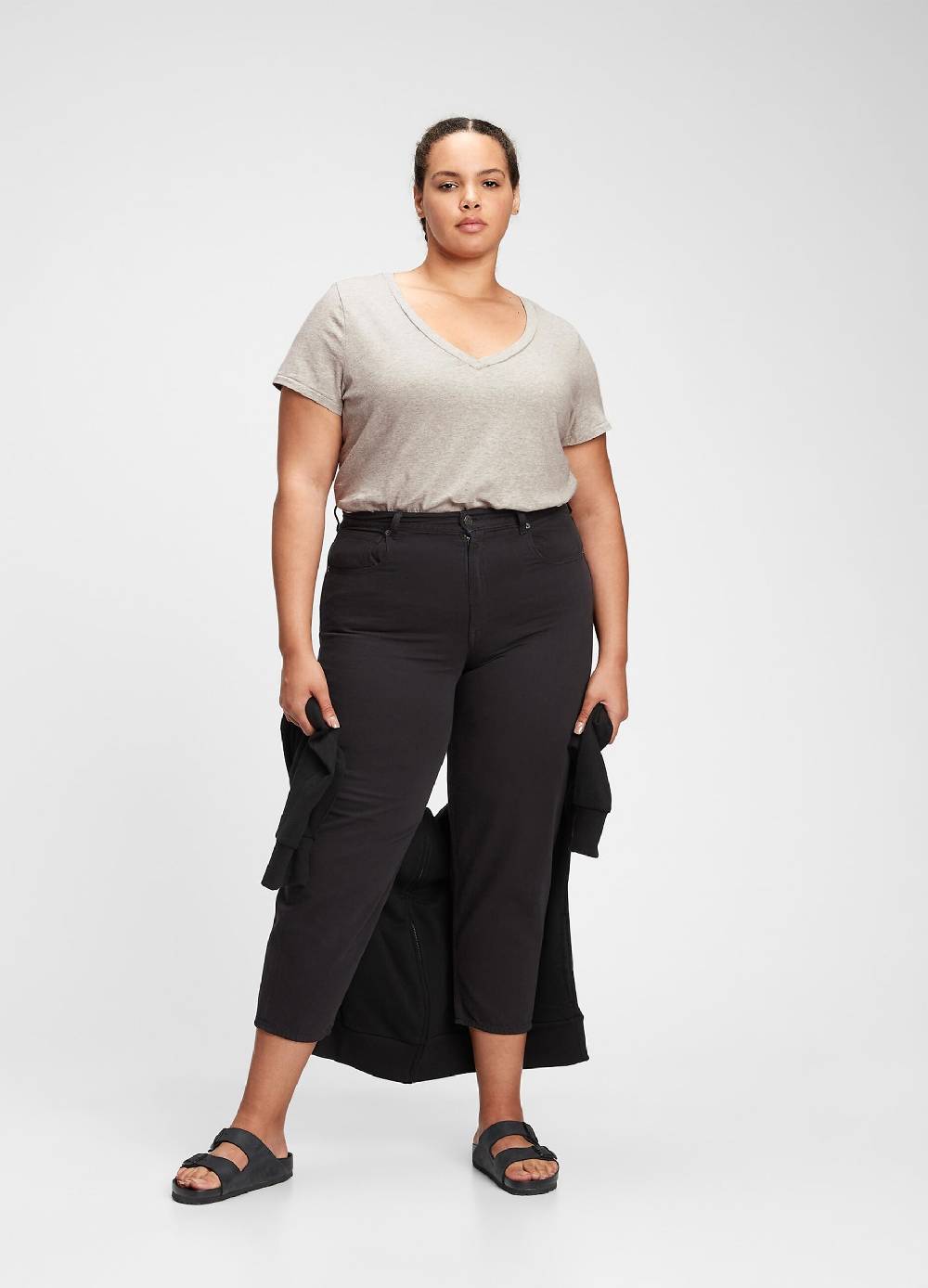 GAP T-shirt melange con scollo a V Shopping Online