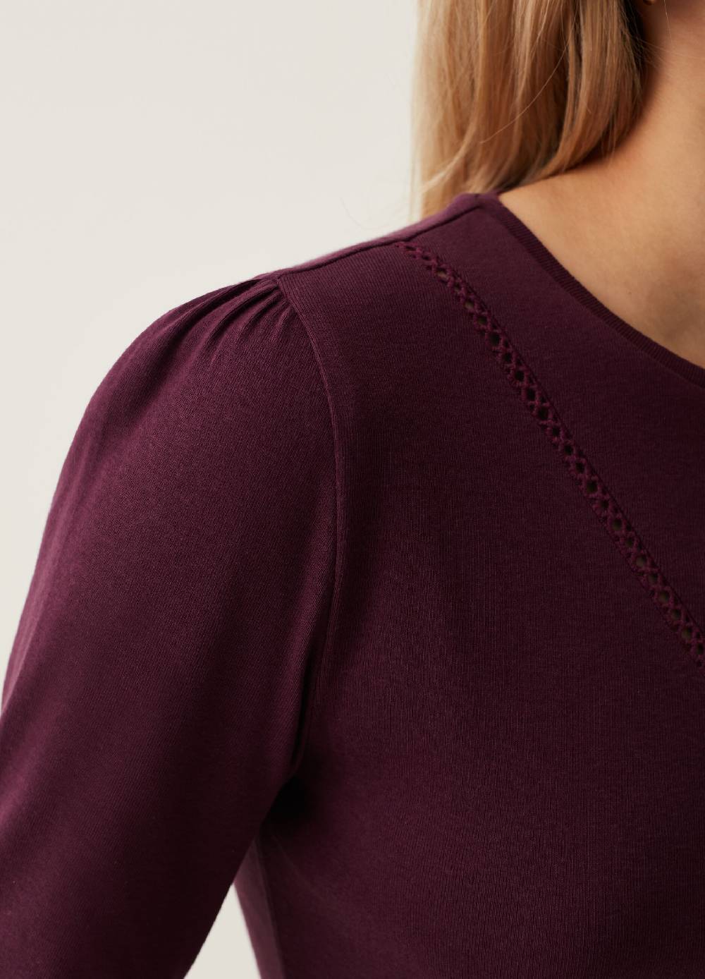OVS T-shirt con dettaglio traforato Sottocosto