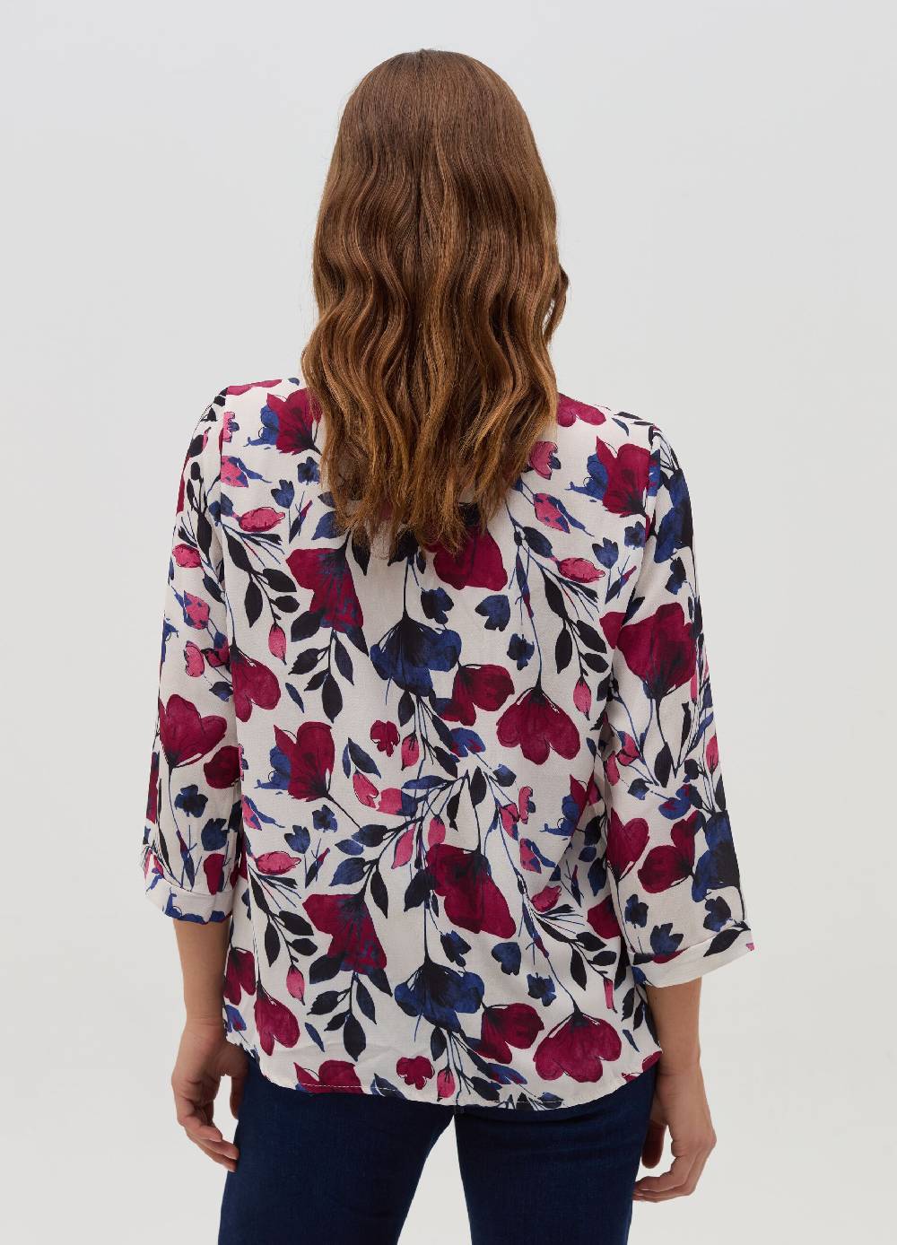 HYBRID Blusa con stampa floreale e maniche a tre quarti Novità