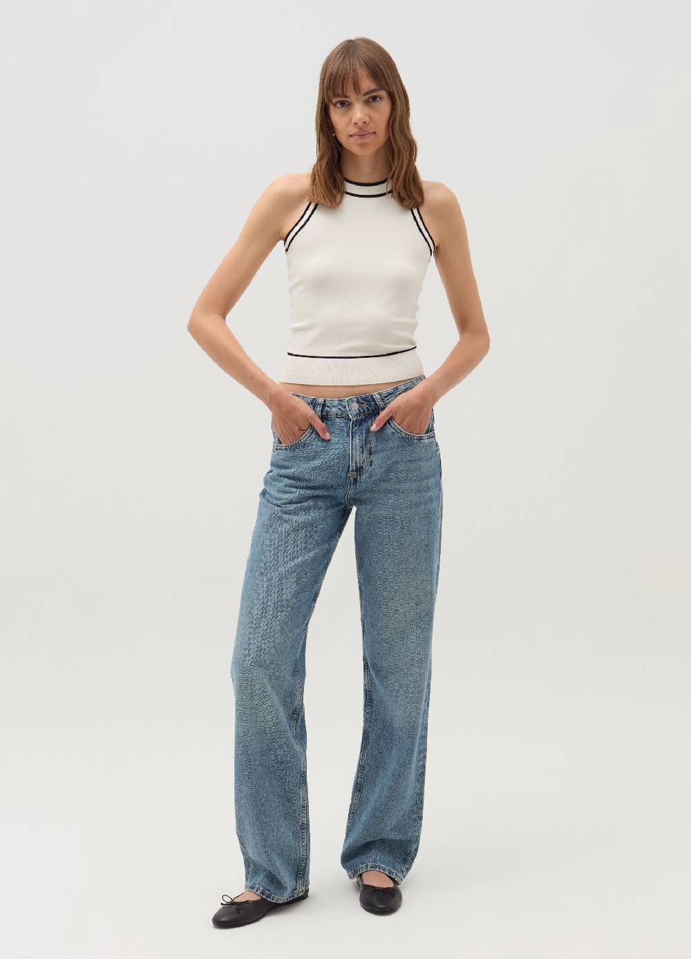 OVS Tank top con bordi a contrasto Vendita Economica