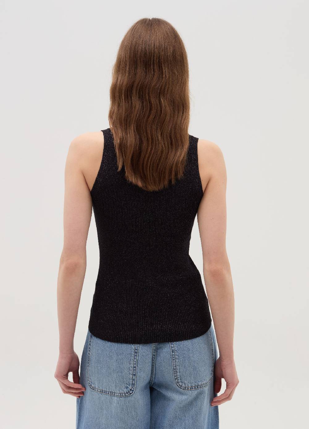 OVS Tank top a costine con lurex Negozio