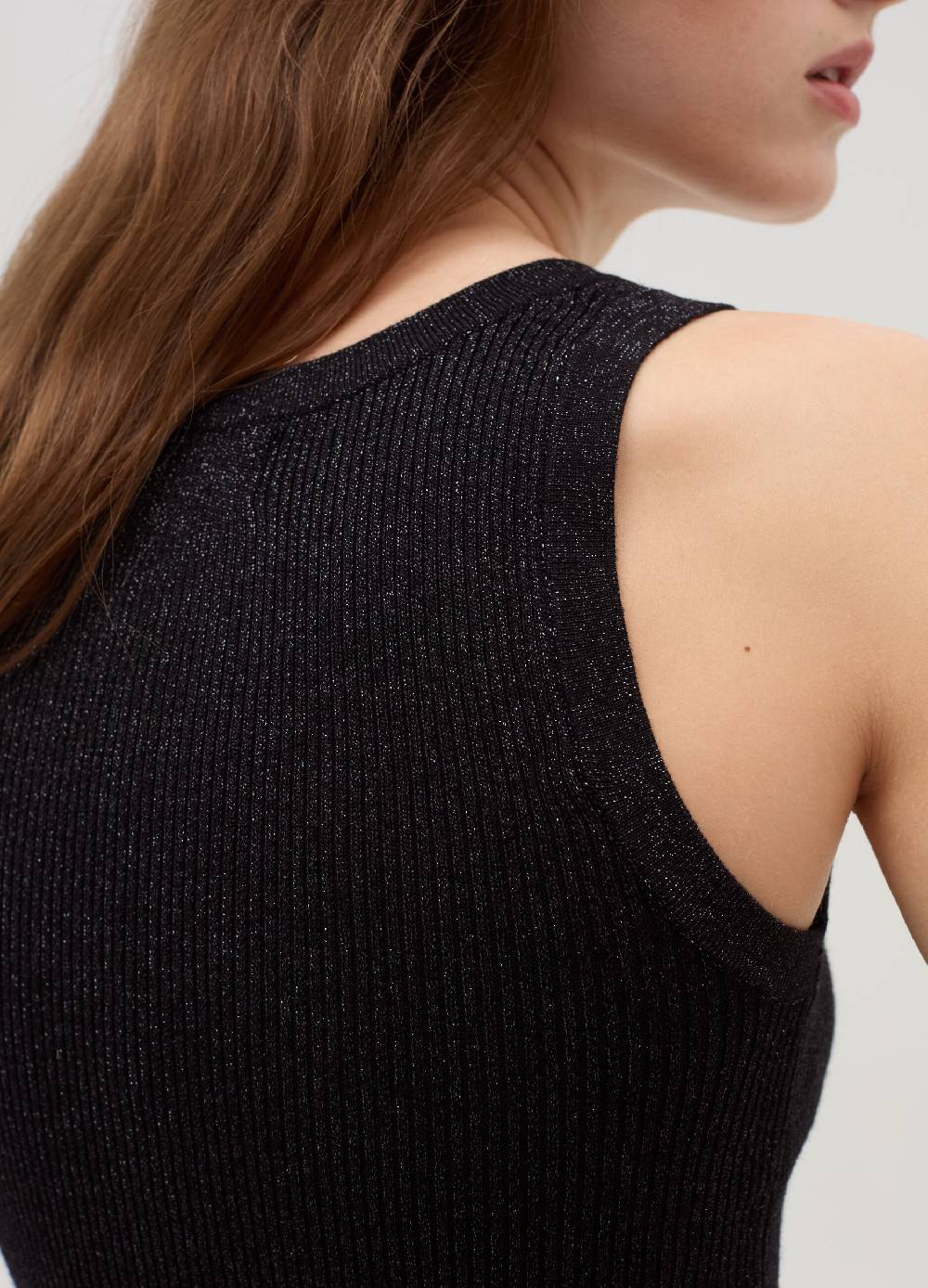 OVS Tank top a costine con lurex Negozio