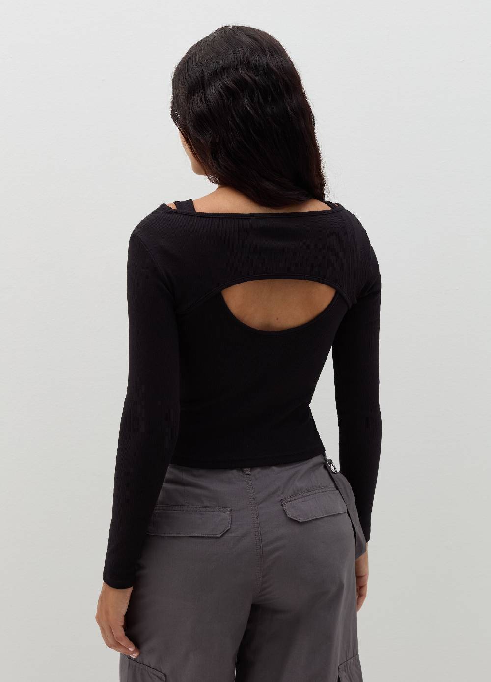 B. ANGEL T-shirt a maniche lunghe con dettaglio cut out Moda