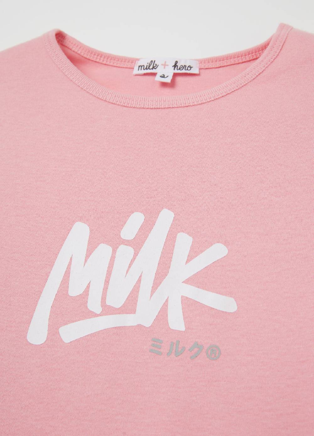 MILK+HERO T-shirt girocollo con stampa Italia