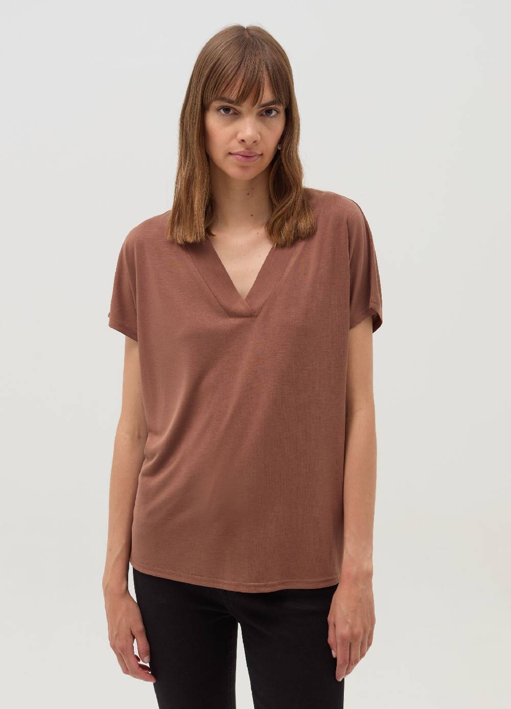 OVS T-shirt con scollo a V maniche a kimono Nuovo