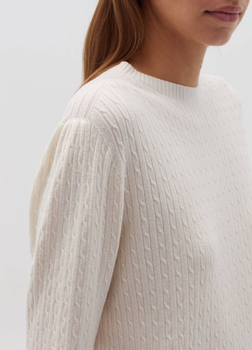 HYBRID Maglia a coste piatte con lavorazione intrecciata Spedizione Gratuita