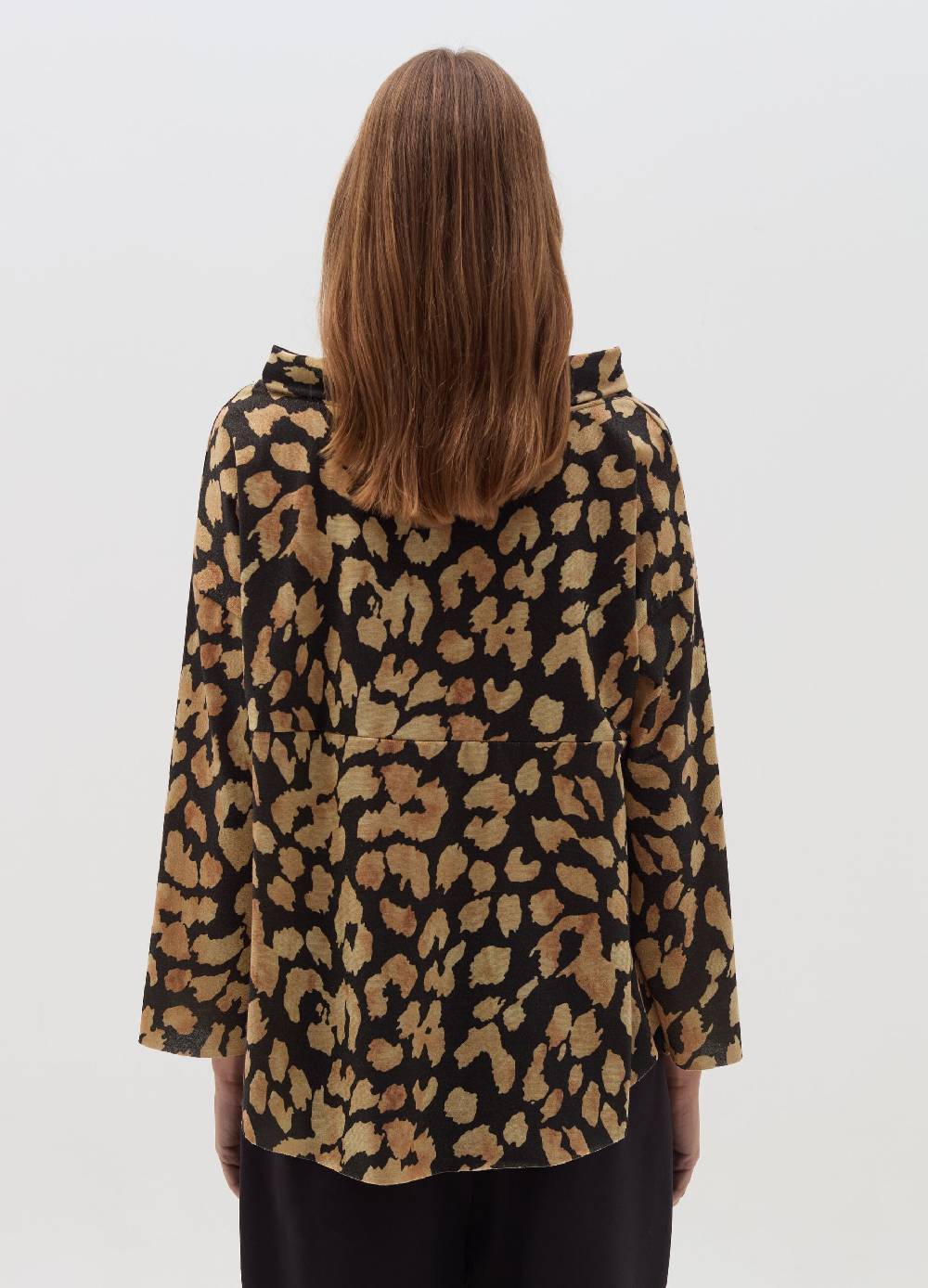 HYBRID Blusa animalier con scollo ad anello Fino Al -60%