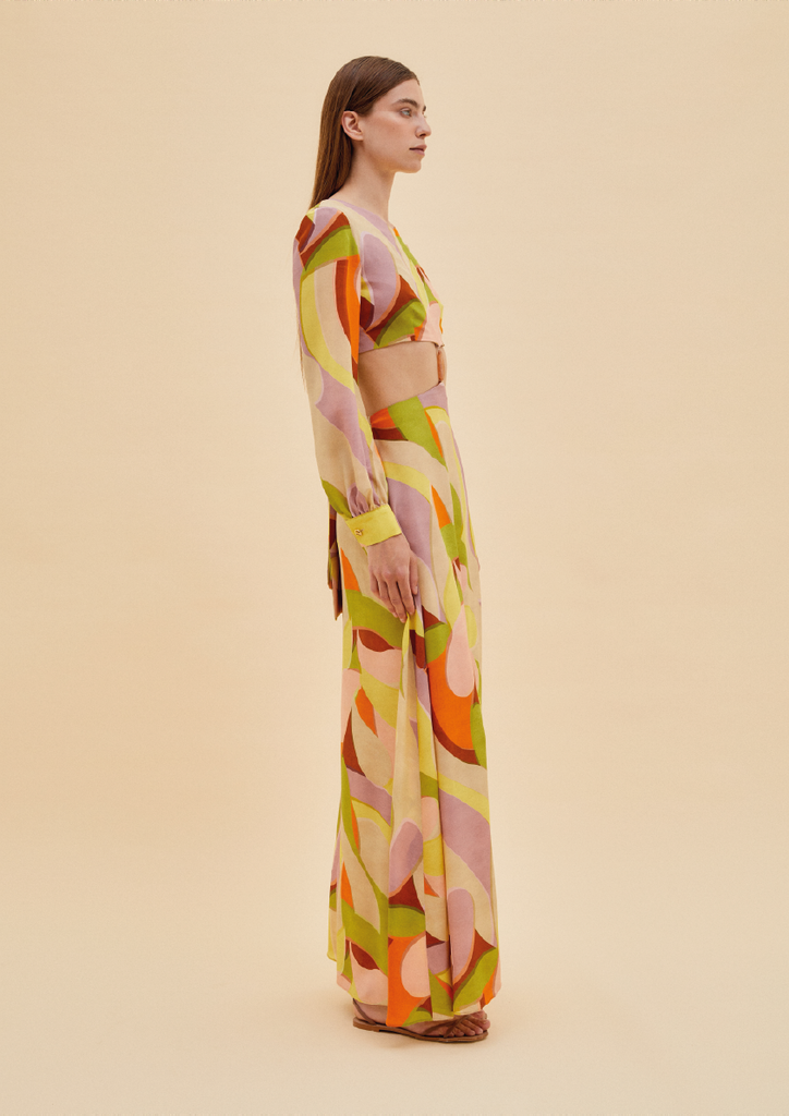Raquel Diniz FIORALIE LONG DRESS Affare Del Giorno