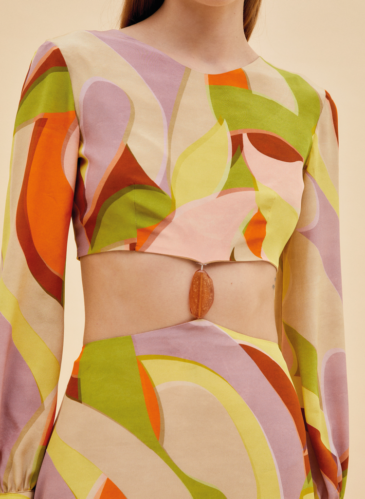 Raquel Diniz FIORALIE LONG DRESS Affare Del Giorno