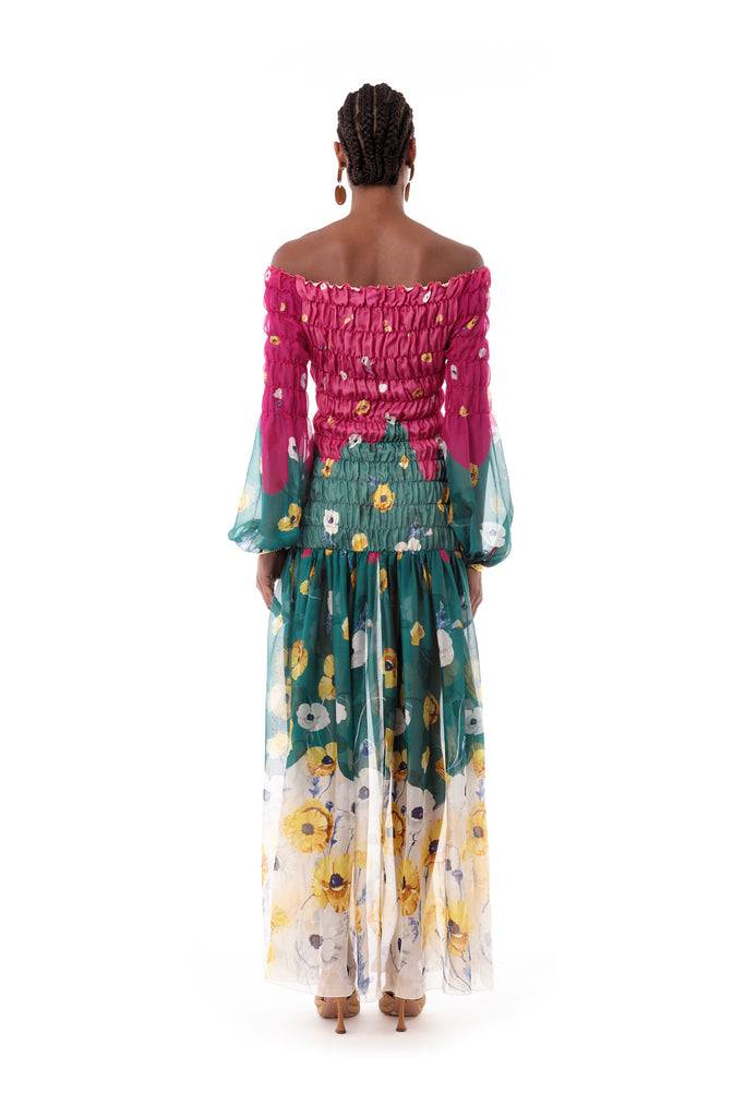 Raquel Diniz HANNAH LONG DRESS Vendita Calda