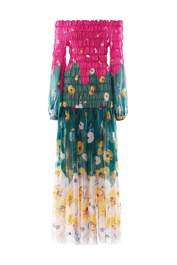 Raquel Diniz HANNAH LONG DRESS Vendita Calda