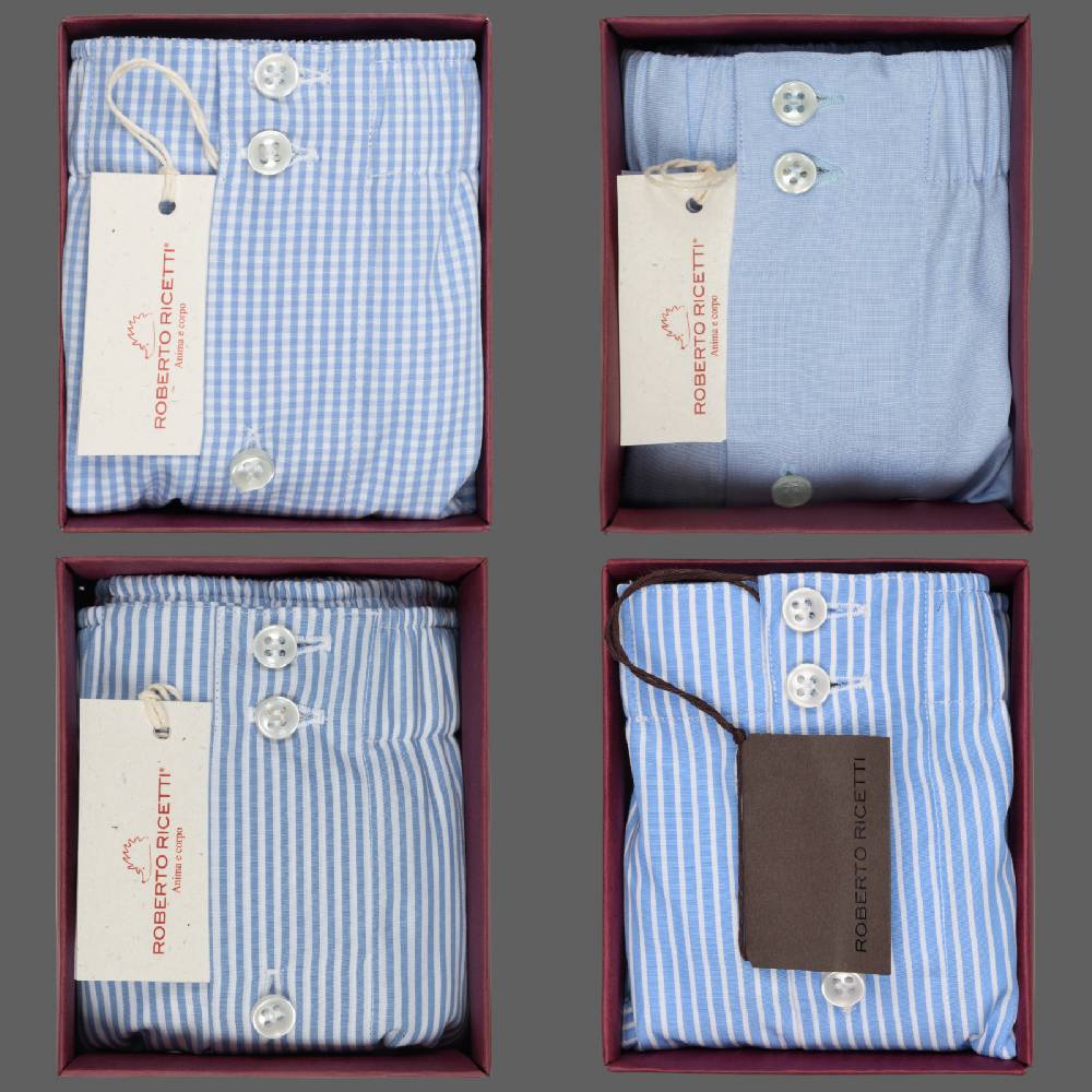 Roberto Ricetti SET "AZZURRO" - BOXER SUPPORT DB1 - SIZE 56 In Vendita