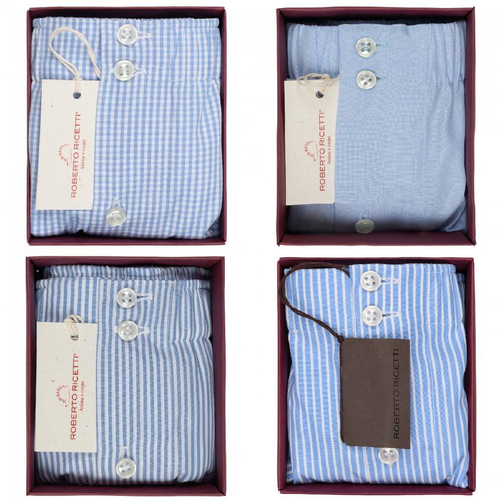Roberto Ricetti SET "AZZURRO" - BOXER SUPPORT DB1 - SIZE 56 In Vendita