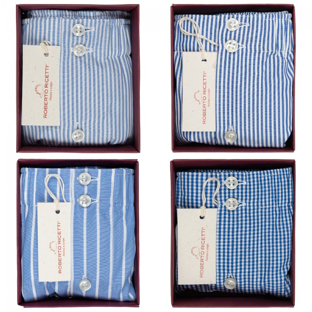 Roberto Ricetti SET "BLUE" - BOXER SUPPORT DB1 - SIZE 50 In Saldo