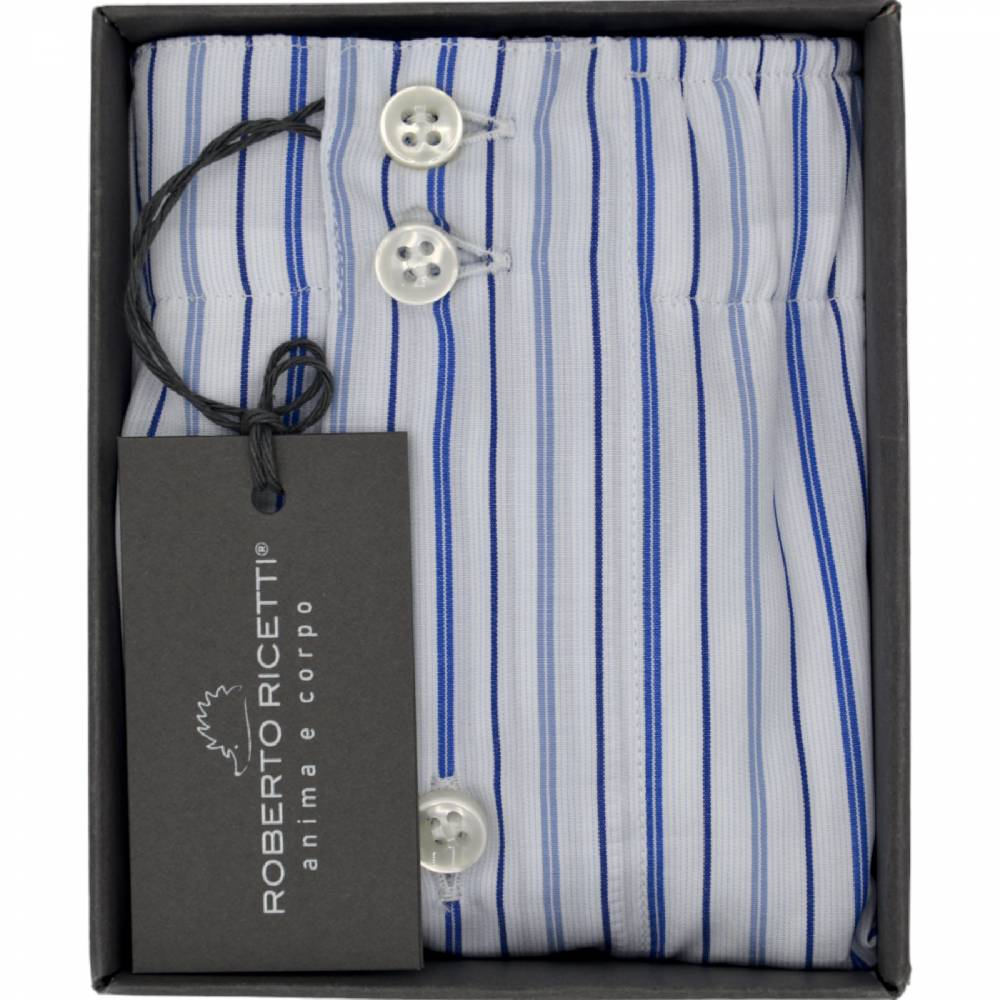 Roberto Ricetti BOXER DB1SUPPORT - MULTIRIGA BLU E AZZURRA Qualità Garantita