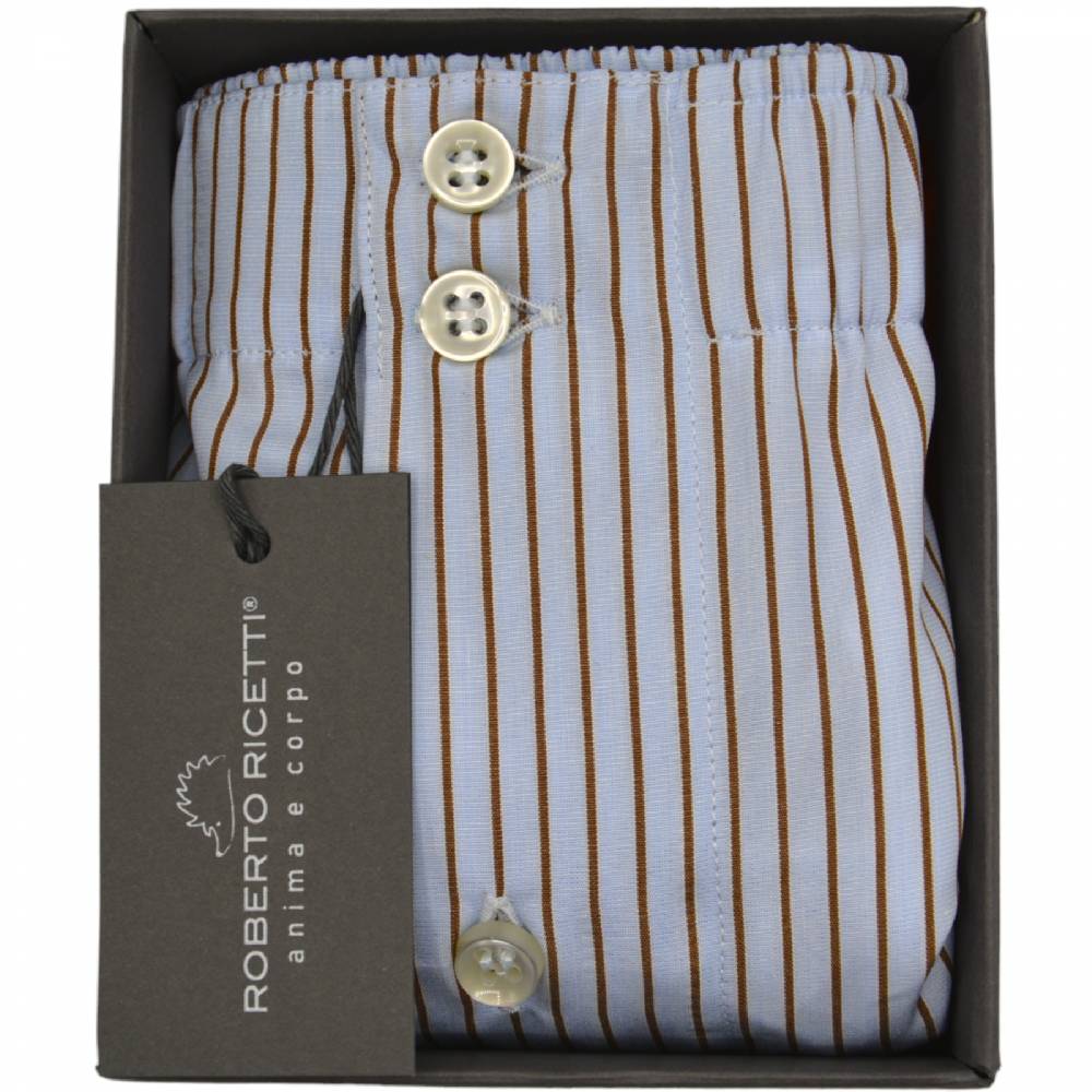 Roberto Ricetti BOXER DB1 SUPPORT - AZZURRO RIGA TABACCO