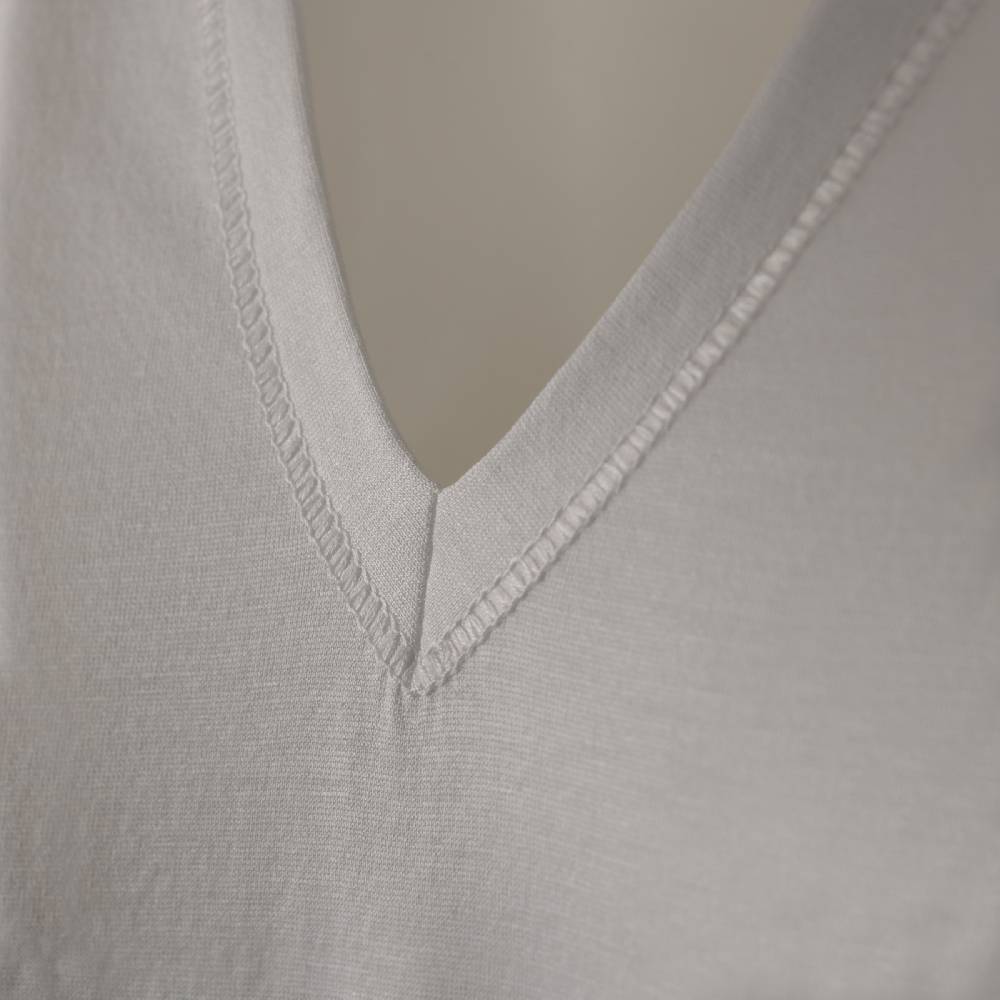 Roberto Ricetti MAGLIA SCOLLO A V - FILO DI SCOZIA Vendita Calda