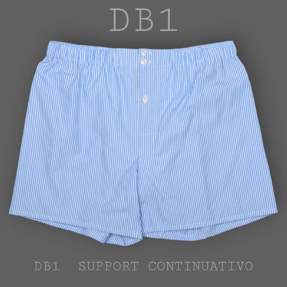 Roberto Ricetti BOXER DB1 SUPPORT - BASIC - CONTINUATIVO - RIGA FONDO AZZURRO Vendite Flash