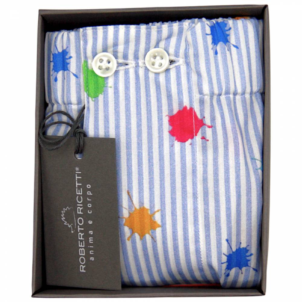 Roberto Ricetti BOXER UOMO CLASSIC - STAMPA MACCHIA MULTICOLOR Fino Al -60%