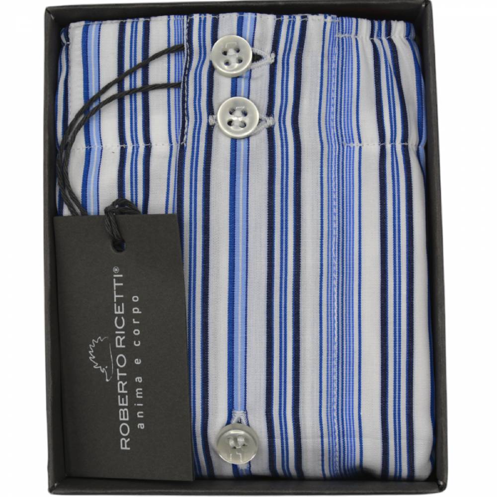 Roberto Ricetti BOXER DB1 SUPPORT - MULTIRIGA BLU BIANCA E AZZURRA Hotsell