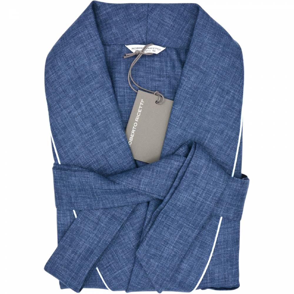 Roberto Ricetti VESTAGLIA UOMO LUNGA - LANA CASHMERE AVIO SCURO I Più Venduti