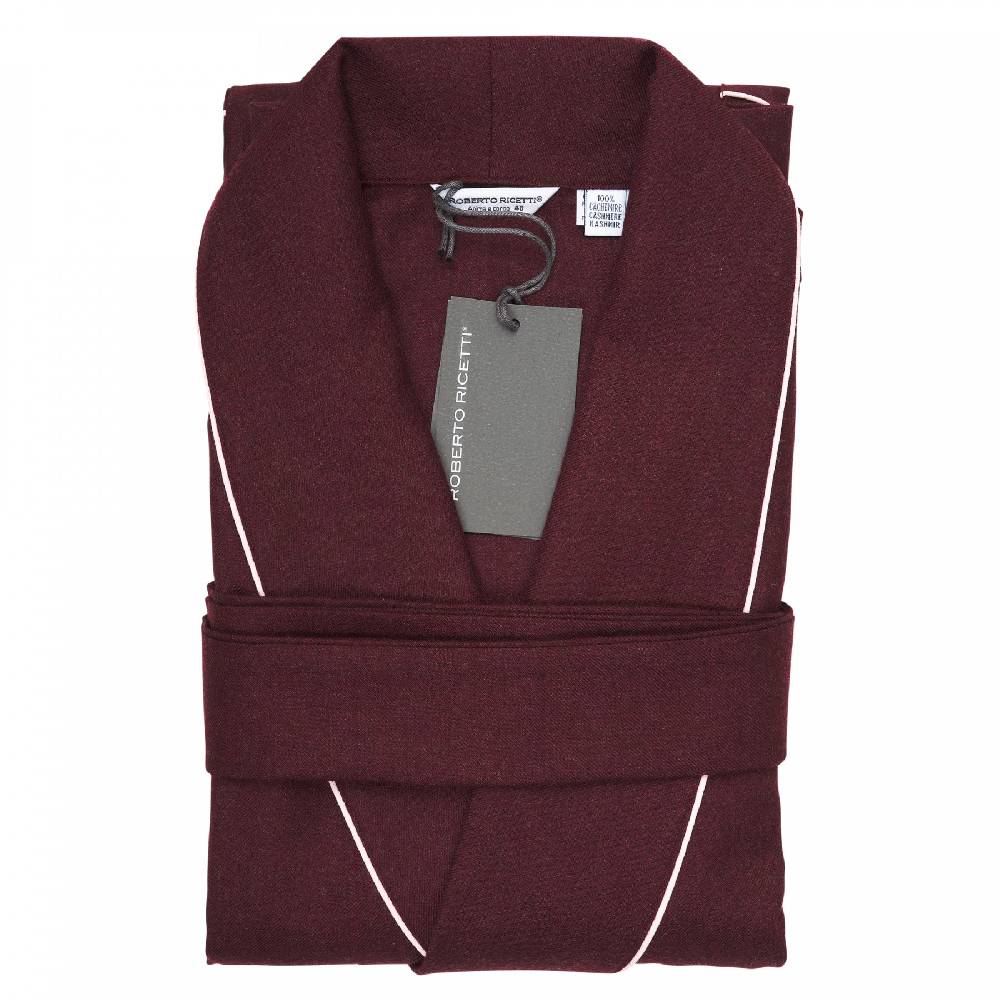 Roberto Ricetti VESTAGLIA DONNA - CASHMERE BORGOGNA Presa