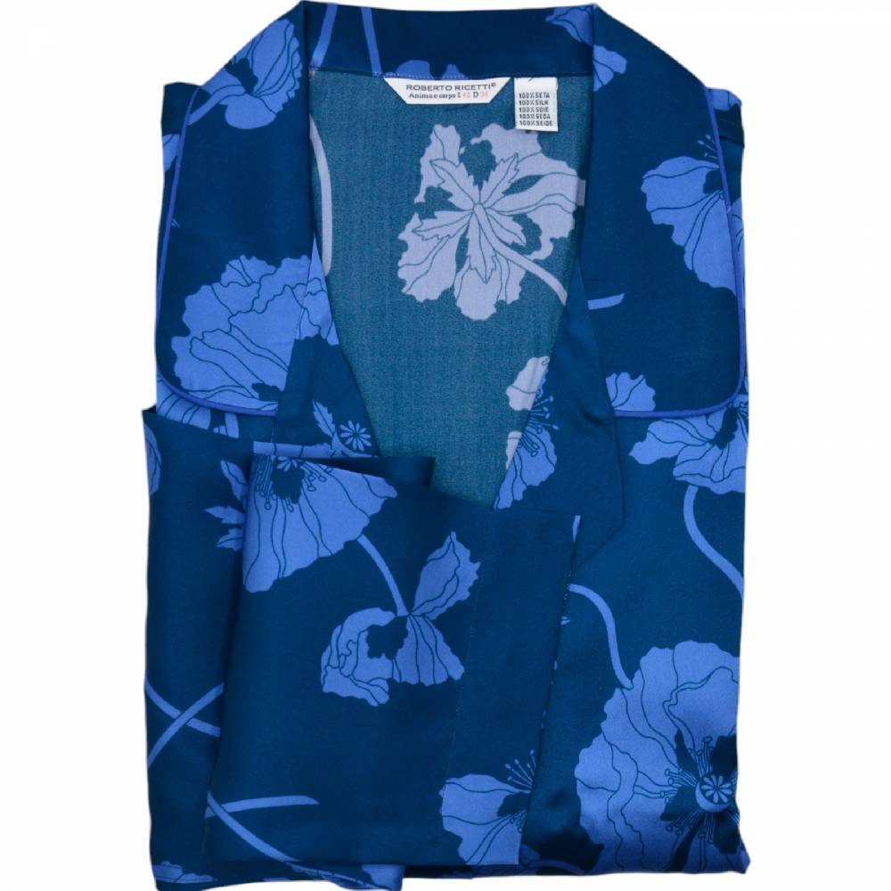 Roberto Ricetti PIGIAMA DONNA AMEDO - FIORI BLU Sconto