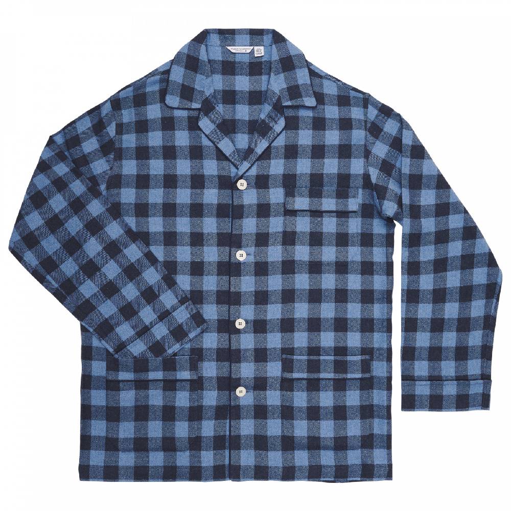 Roberto Ricetti PIGIAMA VENEZIA - CALDO COTONE QUADRI BLU Outlet