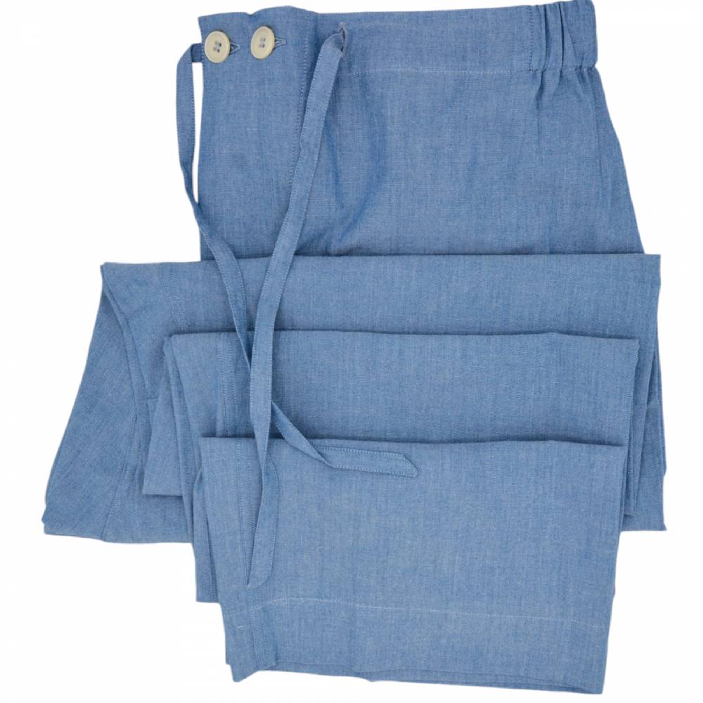 Roberto Ricetti PIGIAMA VENEZIA - CHAMBRAY PROFILO ROSSO Vendita