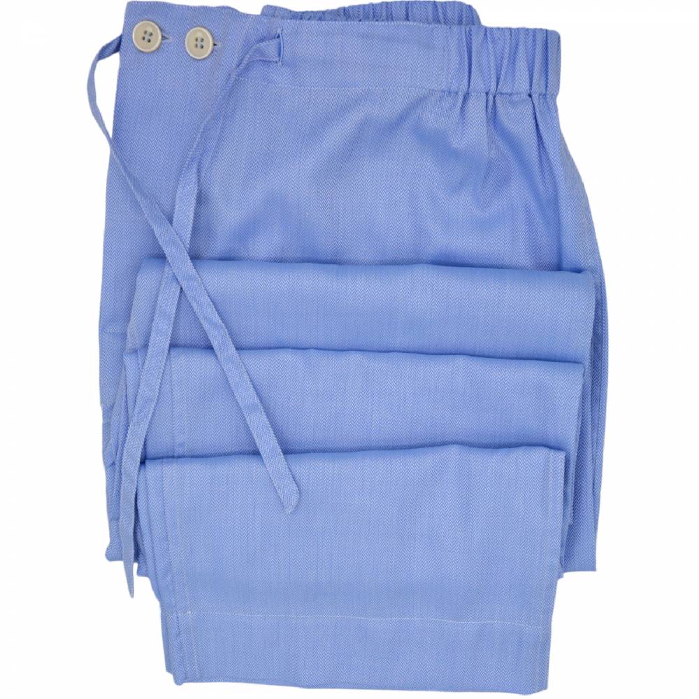 Roberto Ricetti PIGIAMA VENEZIA - CHEVRON AZZURRO - PROFILO VERDE Saldi Di Fabbrica
