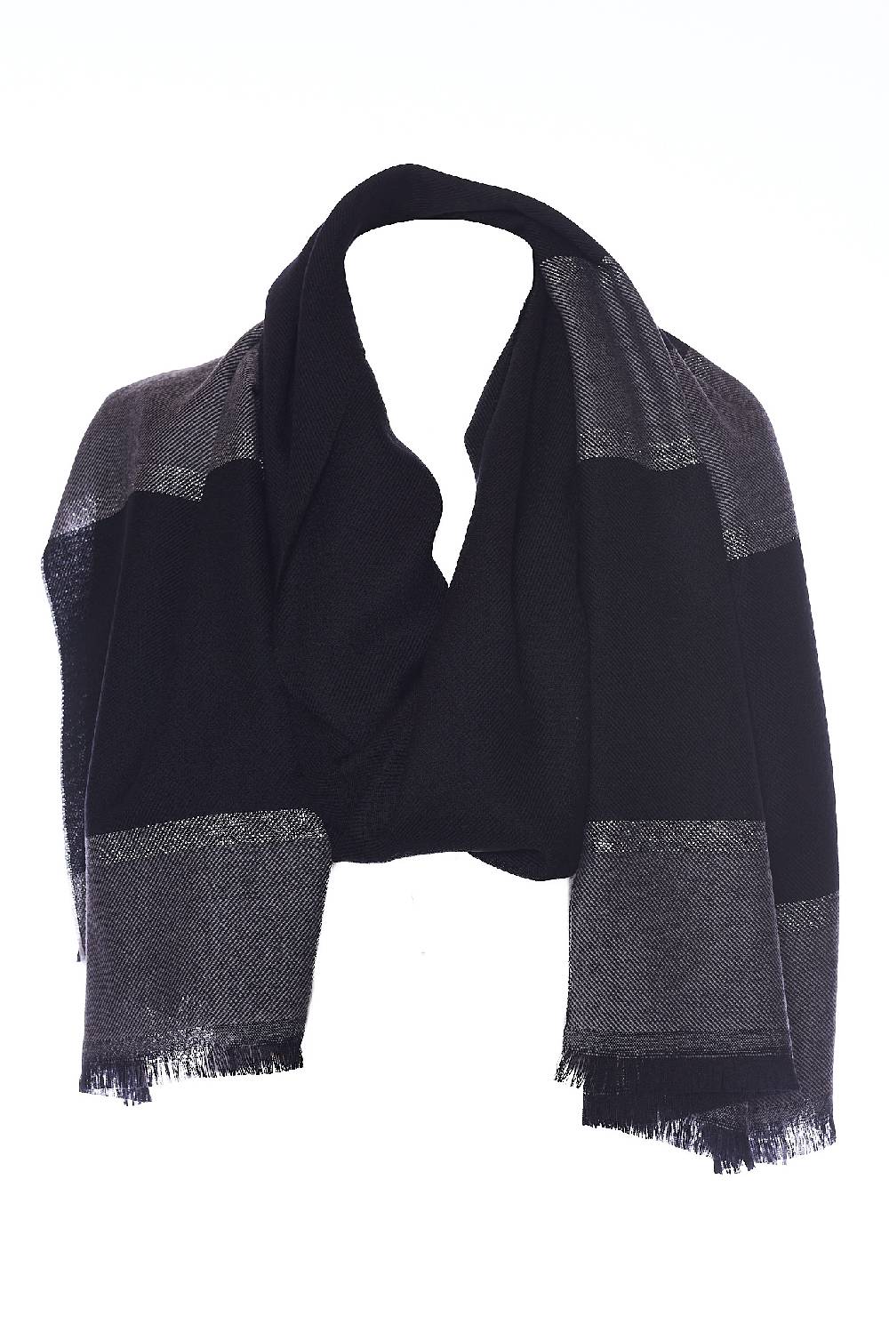 Rrocco Ragni Sciarpa bicolore con lurex Pezzi Unici