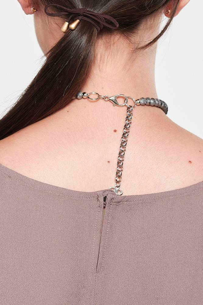 Rrocco Ragni Collana con cristalli e monile Consegna Veloce